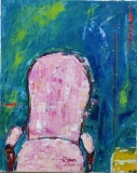 voltaire au repos, huile sur toile, 2016, 50 X 40 - objets
