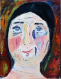 invitée, la Rêveuse, 2020, huile sur toile, 65 X 50 - jour de noces