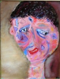 Dubitative, huile sur toile, 2017, 50 X 65 - souffrance