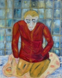 Société, 2022, huile sur toile, 80 X 100 - solitude