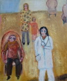 Des Solitudes, 2022, huile sur toile, 38 X 46 - solitude