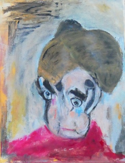 Nature ingrate, souche 8, 2023, huile sur toile, 50 X 65 - (ré)interpréter la nature