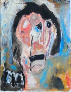 Nature ingrate, souche 11, 2023-2024, huile sur toile, 50 X 65 - (ré)interpréter la nature