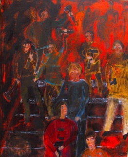 Le Forgeron ( Rimbaud), 2024, huile sur toile, 80 X 100 - poésie