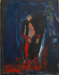 Tartufe ( Rimbaud), 2024, huile sur toile, 50 X 65 - poésie